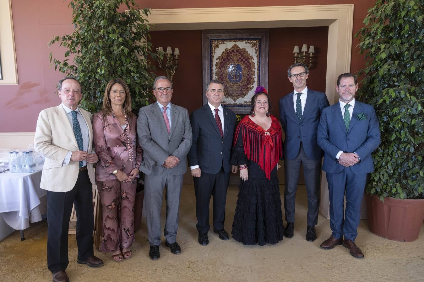 Ambiente de las recepciones este miércoles en el real de la Feria