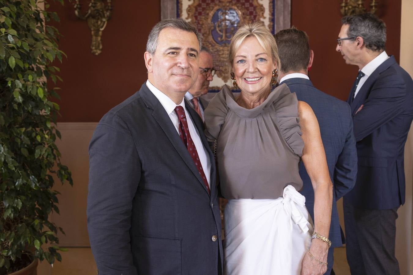 Ambiente de las recepciones este miércoles en el real de la Feria