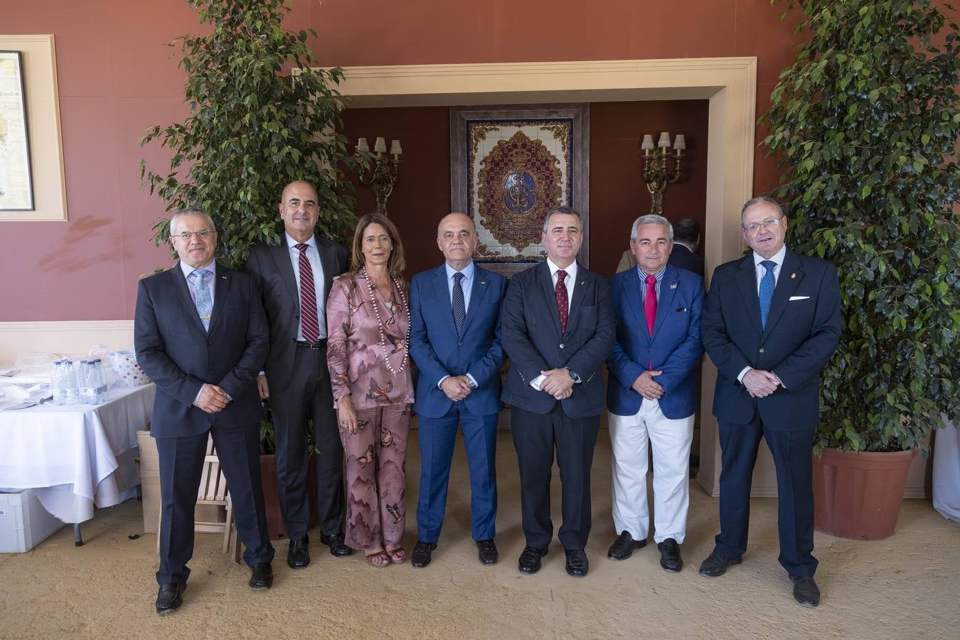 Ambiente de las recepciones este miércoles en el real de la Feria