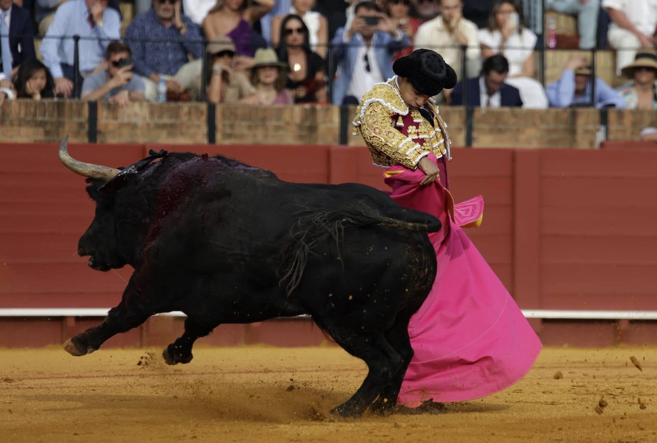 Pablo Aguado, durante su actuación este jueves de farolillos