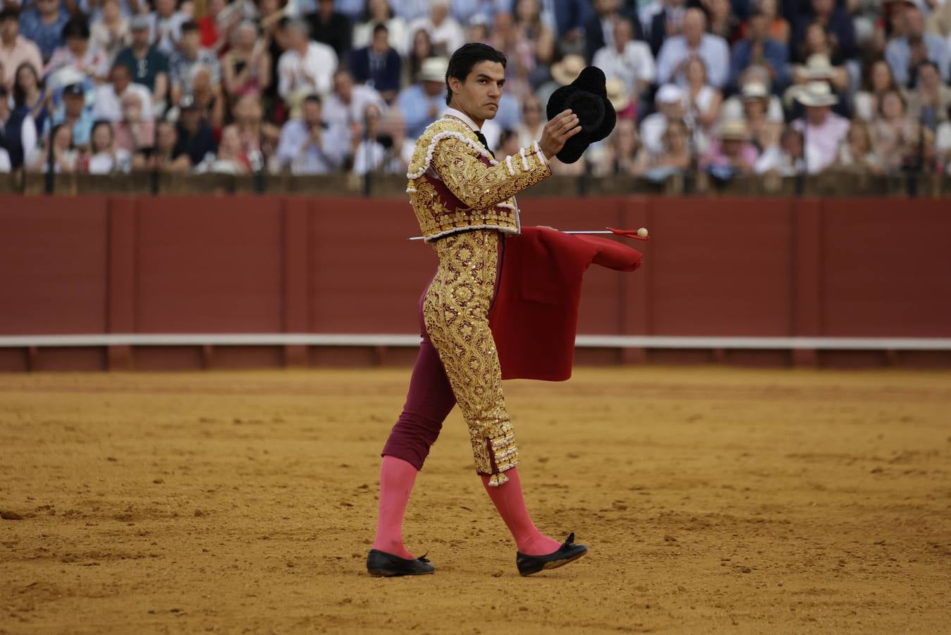 Pablo Aguado, durante su actuación este jueves de farolillos