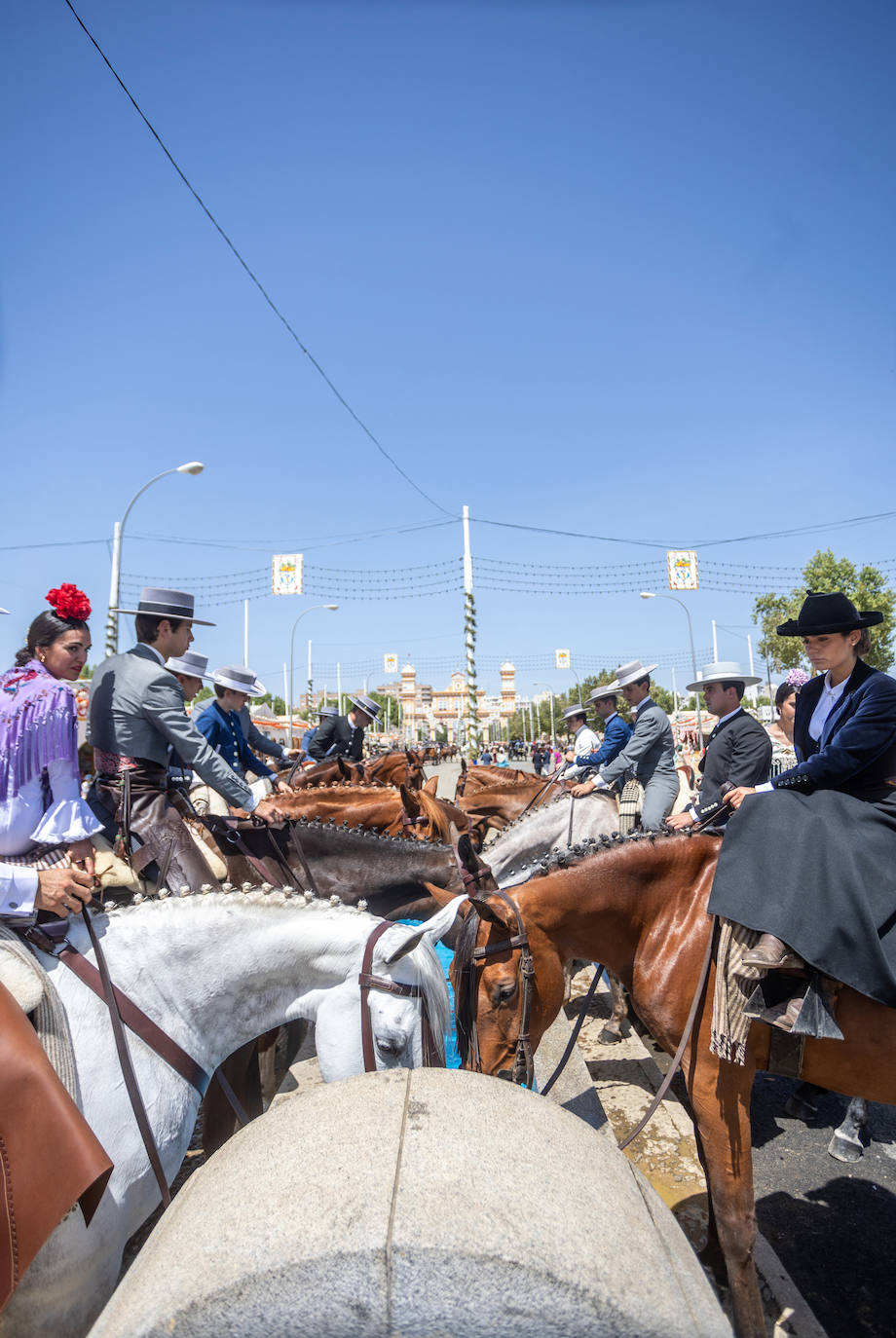 Las calles del Real continúan teniendo gran afluencia de público este jueves