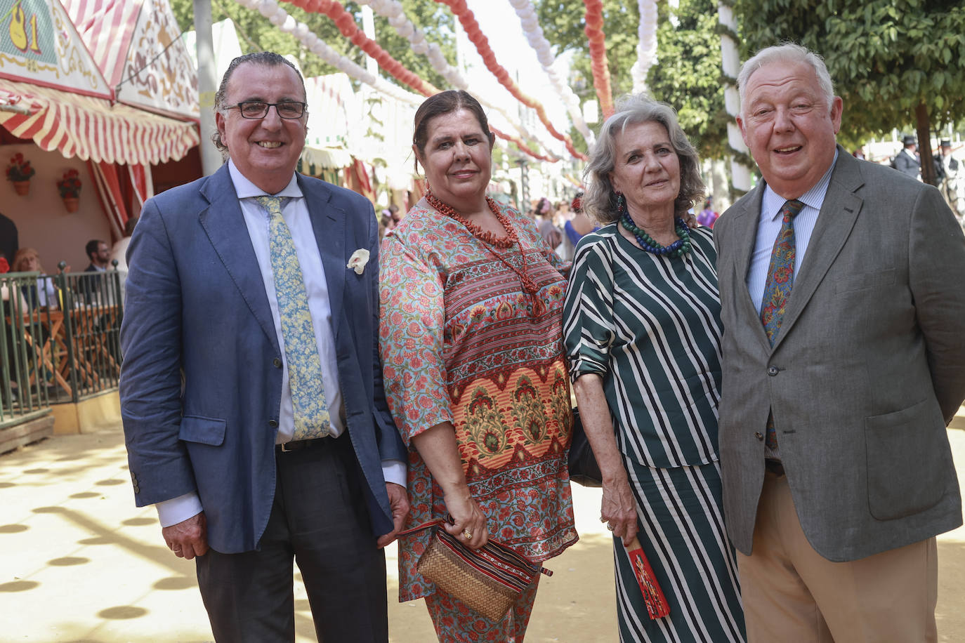 Pepe Vázquez, Mercedes Murube, Maribel Moreno y Jerónimo Mencos