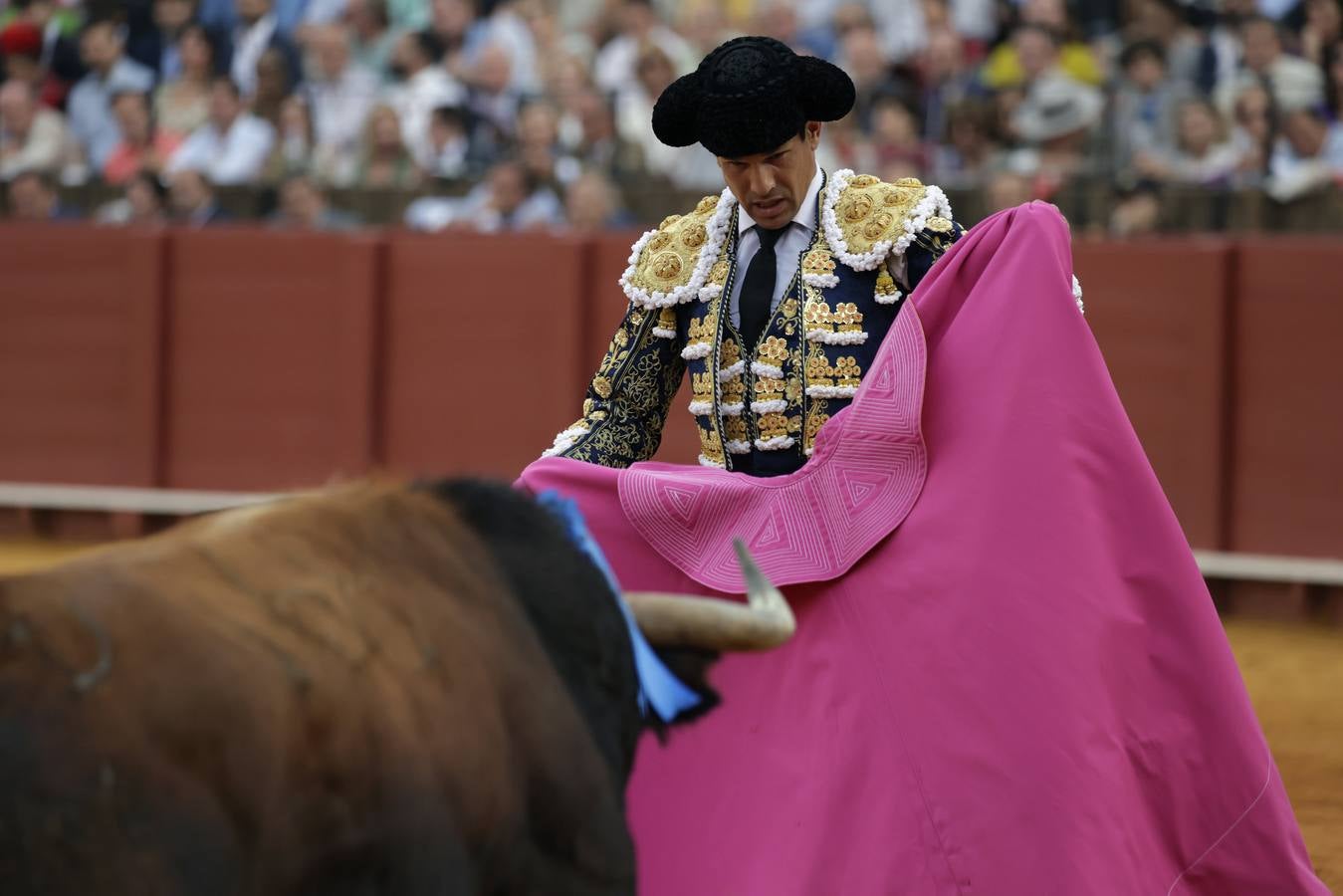 José María Manzanares, en su corrida este jueves en la Maestranza