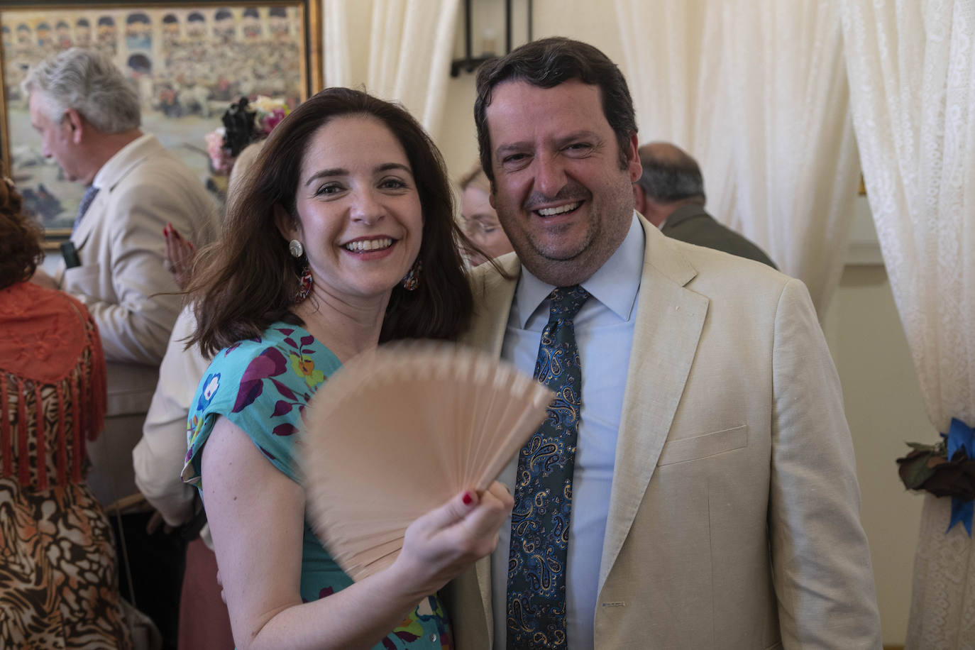 Recepción en la caseta del Mercantil