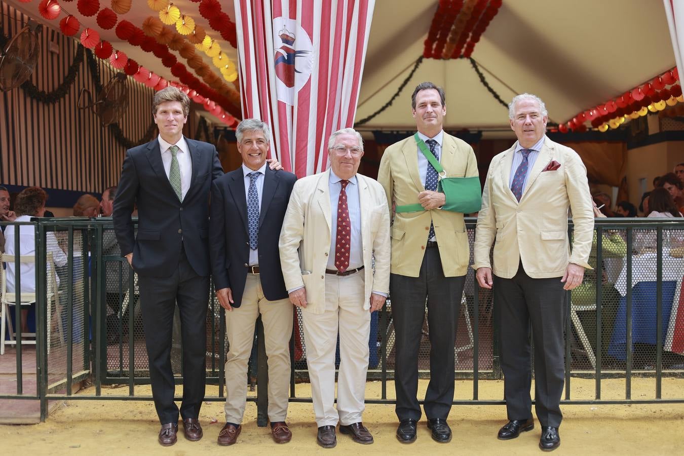 Pelayo Berazagui, Benjamín Araya, Enrique Moreno de la Cova, Nicolás Álvarez-Cervera y Luis Benjumea