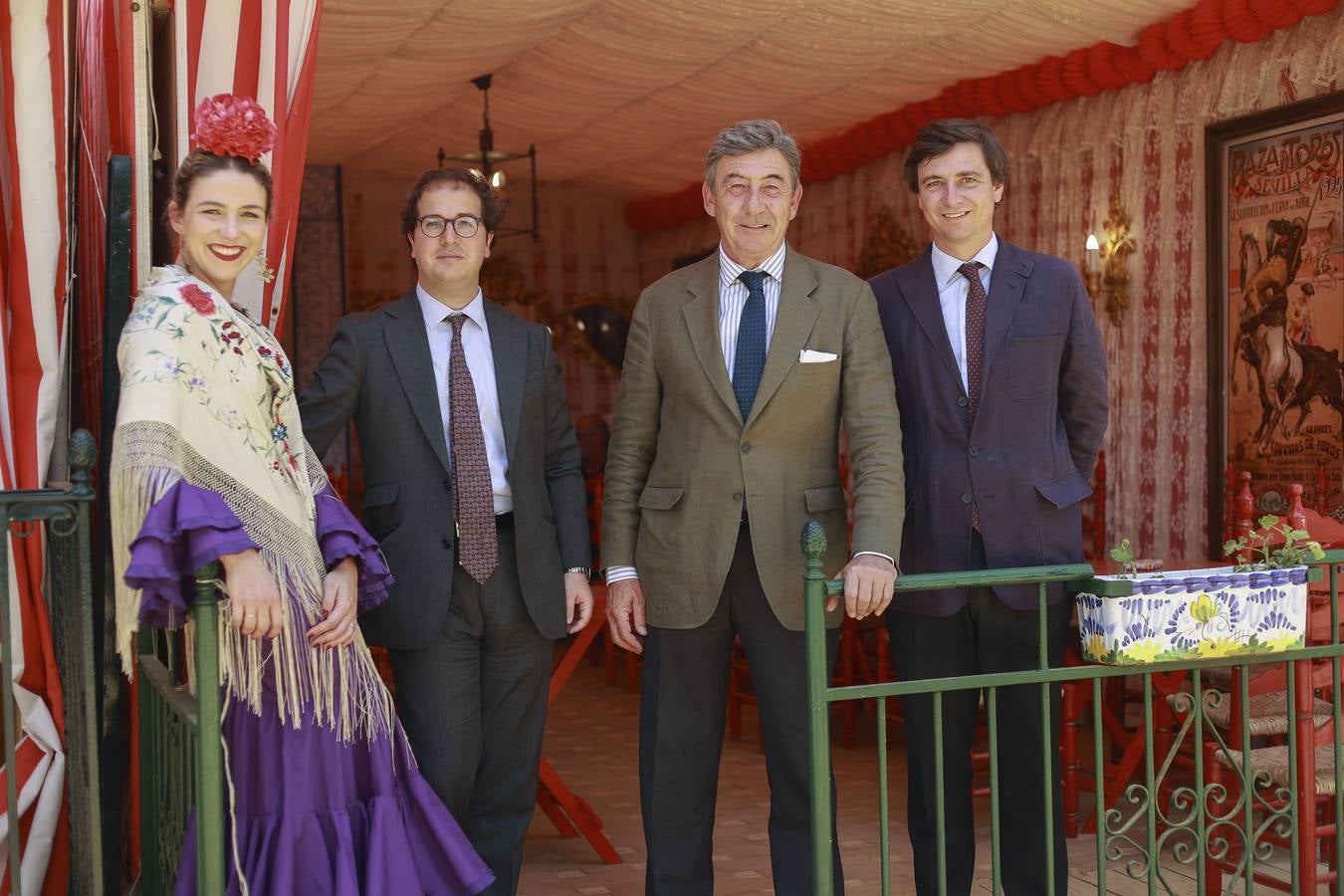 Pilar León, Jaime Lauder, Santiago y Gonzalo León