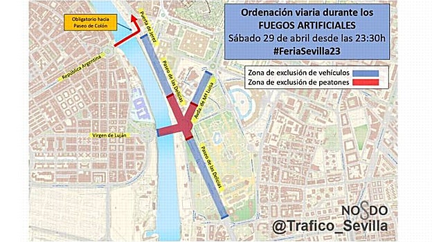 Dónde ver los fuegos artificiales de la Feria de Abril de Sevilla 2023