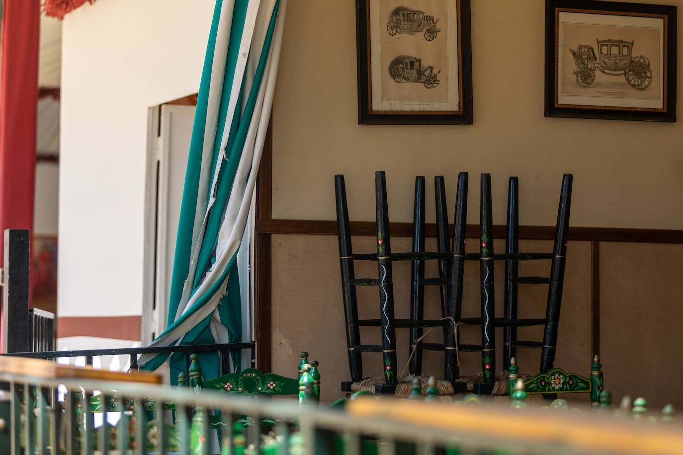 Ambiente en el Real durante el último día de la Feria de Abril de 2023