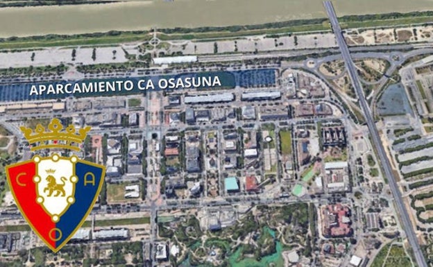 Aparcamiento para los aficionados del Osasuna de cara a la final de la Copa del Rey en Sevilla