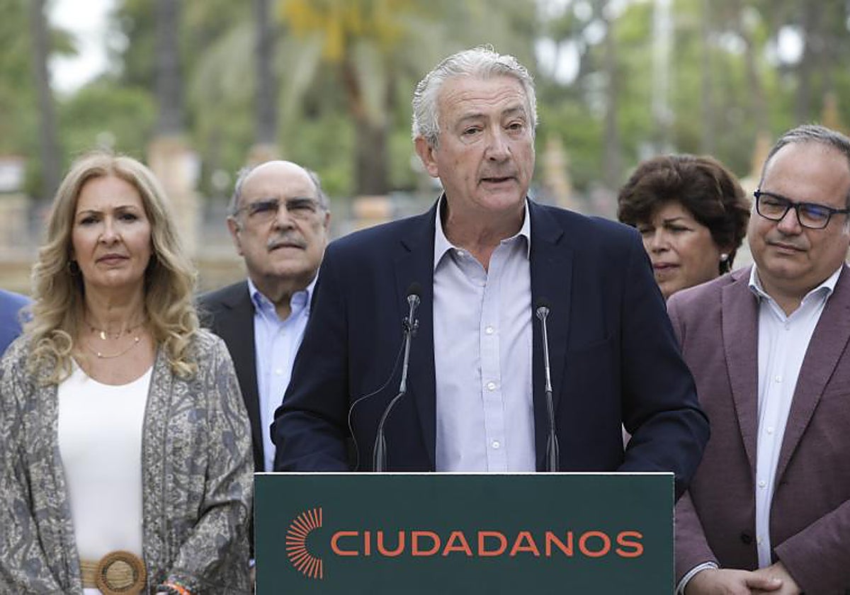 El candidato de Ciudadanos a la alcaldía de Sevilla, Miguel Ángel Aumesquet