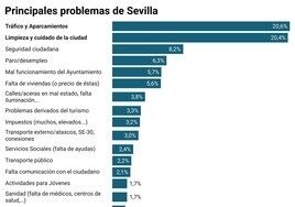 La limpieza empata ya con el tráfico como el principal problema de Sevilla