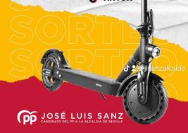 José Luis Sanz sortea un patinete eléctrico entre los asistentes a la presentación de su 'Programa joven'