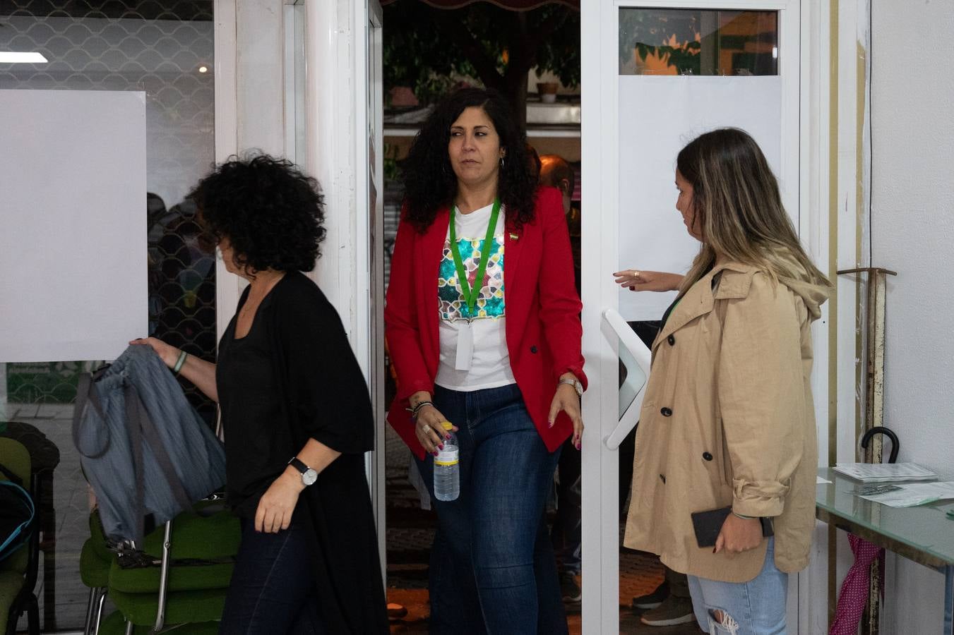 Comparecencia de Sandra Heredia ante los medios de comunicación