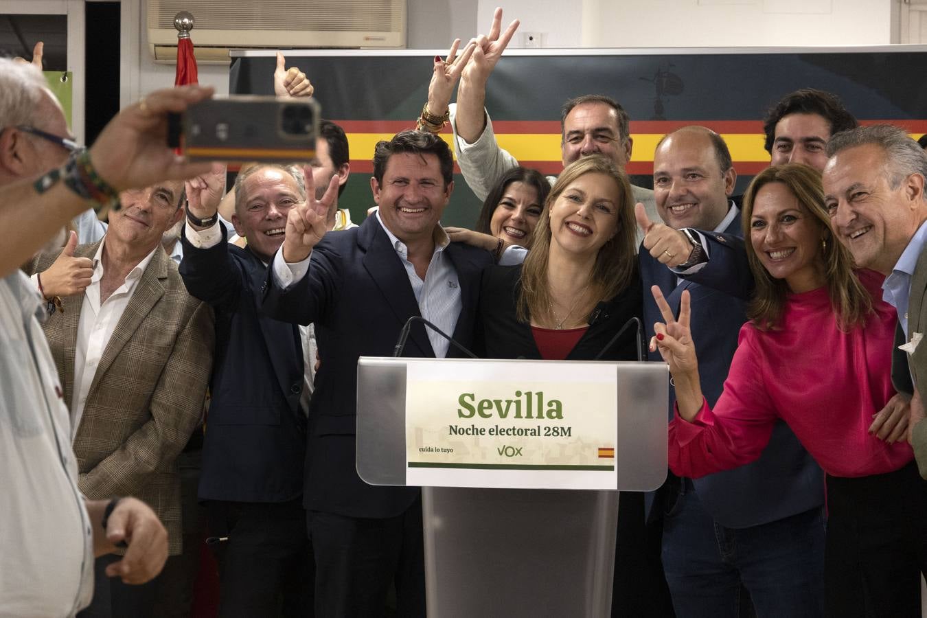 Comparecencia de Cristina Peláez ante los medios