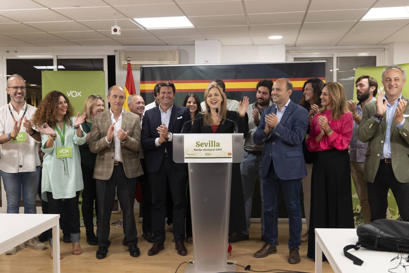 Comparecencia de Cristina Peláez ante los medios