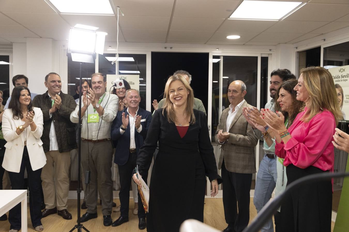 Comparecencia de Cristina Peláez ante los medios