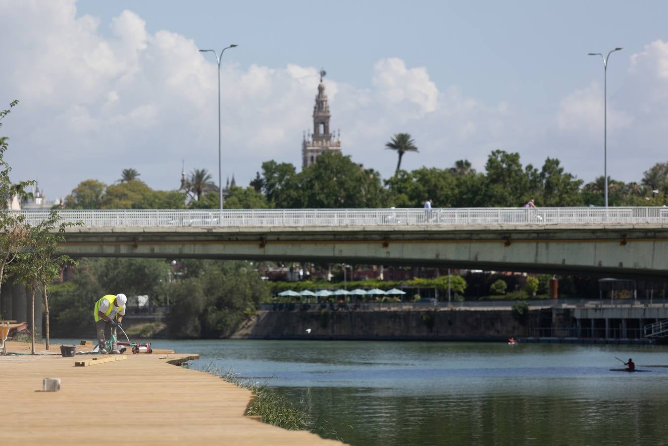 Estado actual de las obras del Jardín de las Cigarreras