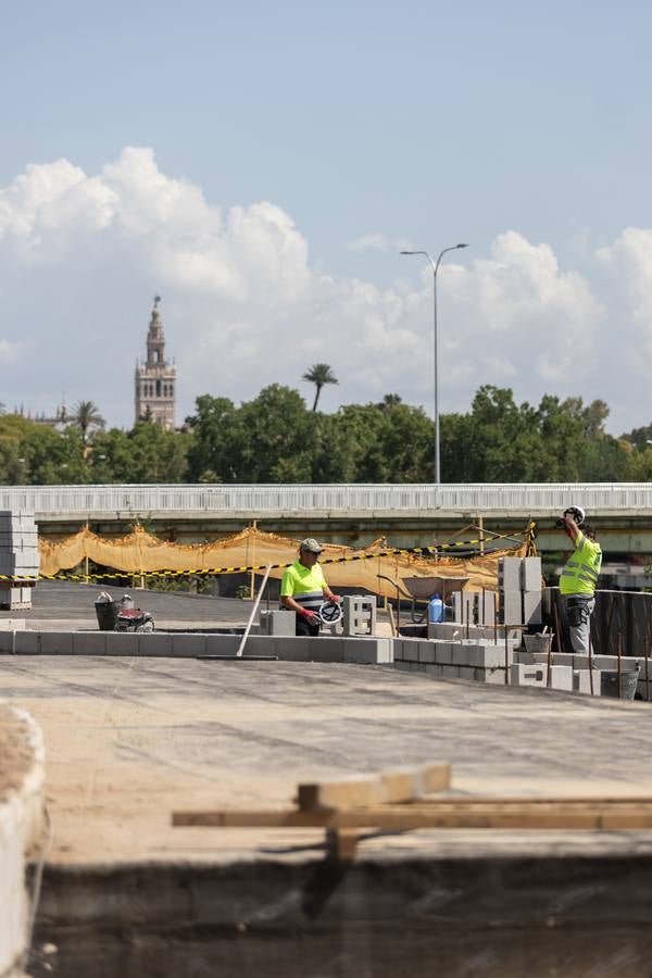 Estado actual de las obras del Jardín de las Cigarreras