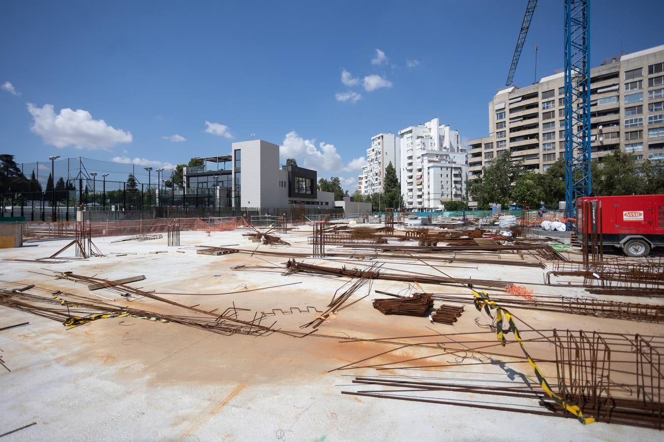 Estado actual de las obras del Jardín de las Cigarreras