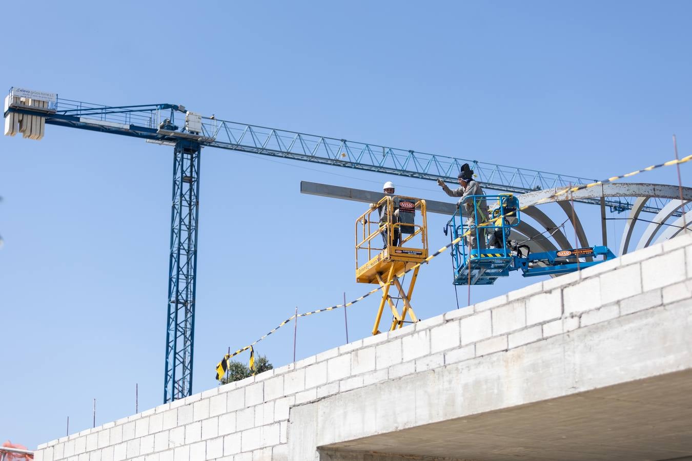 Estado actual de las obras del Jardín de las Cigarreras