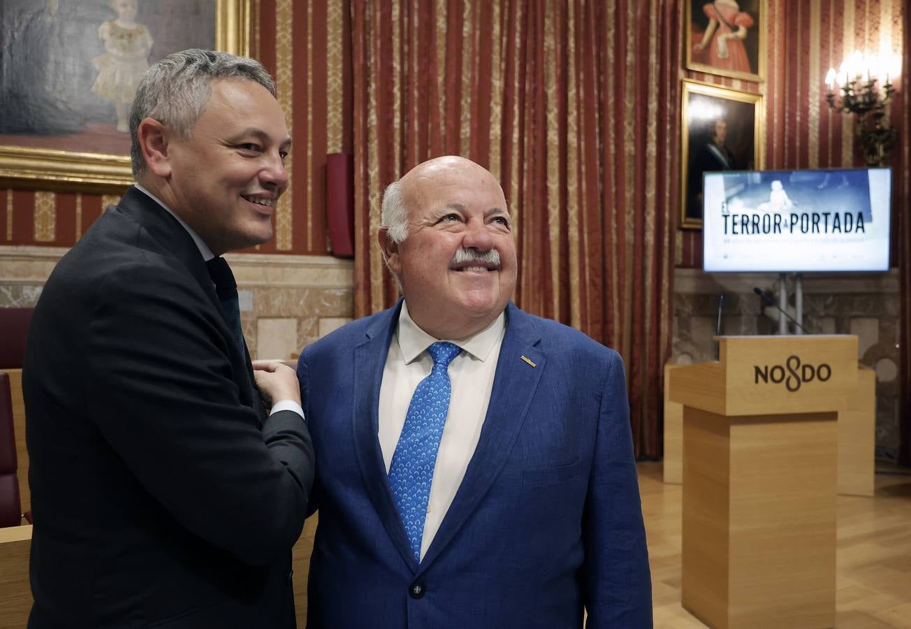 Inauguración de la muestra  'El terror a portada. 60 años del terrorismo en España a través de la prensa' en el Ayuntamiento de Sevilla