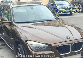 Localizan en la zona sur de Sevilla un coche de alta gama robado en la provincia de Cádiz