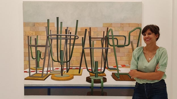 Gloria Martín expone en la galería Birimbao la muestra 'Aula Río', con imágenes cotidianas de su quehacer como profesora