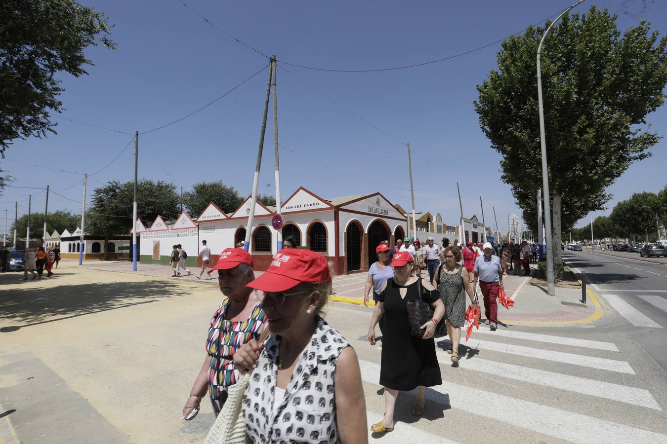 Primer mitin de precampaña  de Pedro Sánchez celebrado en Dos Hermanas