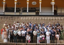 Los ganadores de la XXXVII Exhibición de Enganches recogen sus trofeos en la Real Maestranza de Caballería de Sevilla