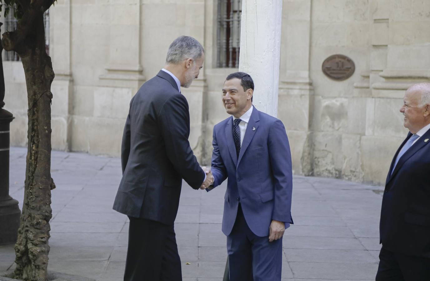 El Rey Felipe VI recibe en el Ayuntamiento de Sevilla el IX Premio contra el Terrorismo Alberto Jiménez-Becerril