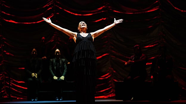 Sara Baras durante su último montaje