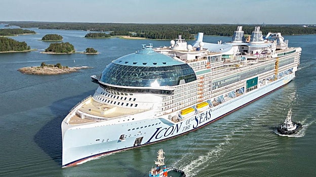 Ariño Duglass ha hecho la cúpula de cristal del barco Icon of the Seas, el crucero más grande del mundo, que hará su viaje inaugurar en enero de 2024