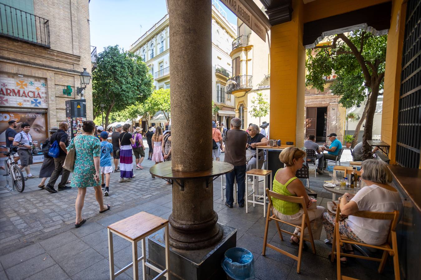 Ambiente del barrio de Santa Cruz