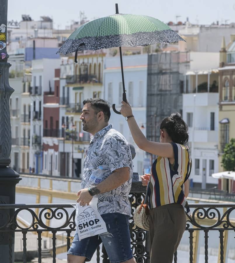 Ambiente muy caluroso en las calles de Sevilla