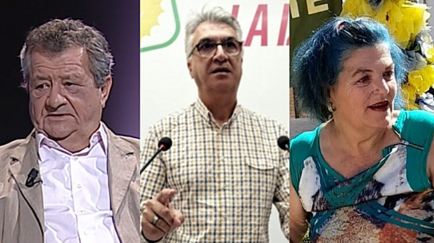 Carlos Arenas Posadas, Manuel Lay Begines y Trinidad Pascual Zapata, candidatos de Sumar al Senado por Sevilla