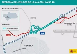 El Gobierno autoriza la licitación de la reforma del enlace de la autovía A-4 con la Ronda Supernorte de Sevilla por más de 24 millones