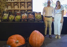 Una calabaza de 44 kilos se lleva el primer premio de agricultura en Los Palacios y Villafranca