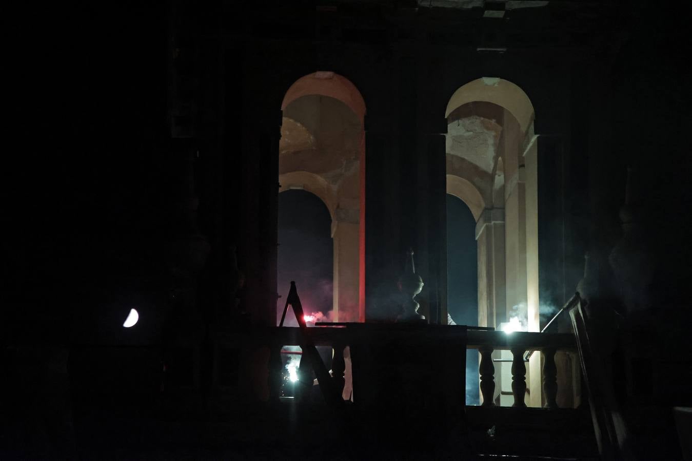 Luminarias desde la torre de la parroquia de Santa Ana