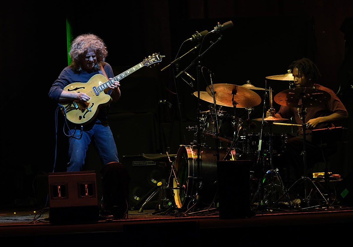 Pat Metheny durante su actuación en el Tío Pepe Festival