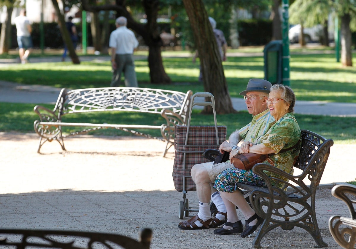 Mayores en un parque