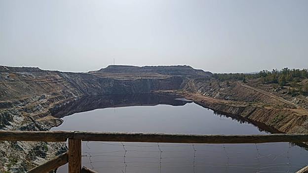 Vista de la corta de Aznalcóllar, de ella se recuperarán las tierras raras