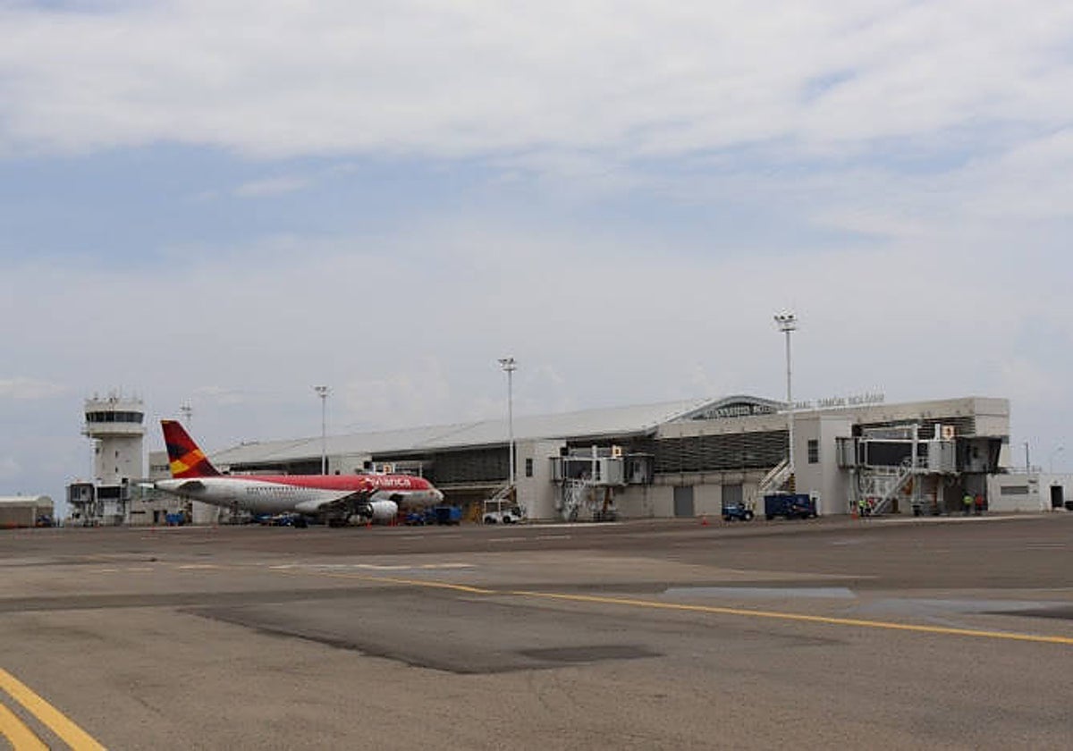 Vista general del aeropuerto de Santa Marta