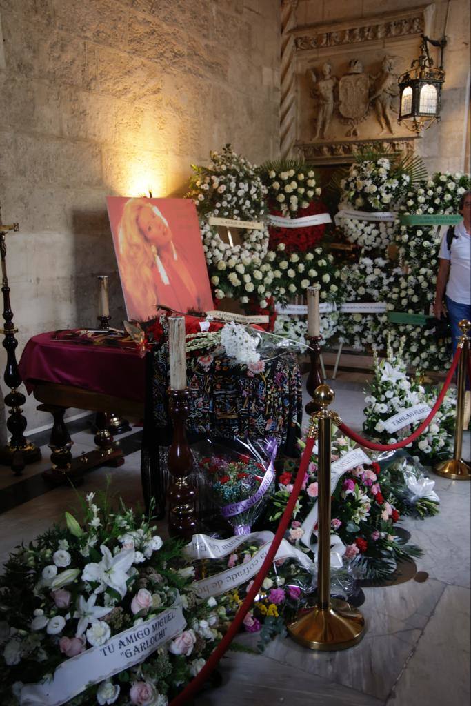 Capilla ardiente de María Jiménez en Sevilla
