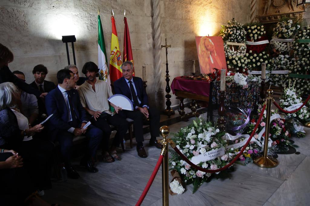Capilla ardiente de María Jiménez en Sevilla