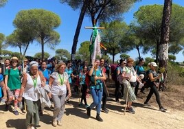 Más de medio millar de mujeres peregrinan andando al Rocío este fin de semana