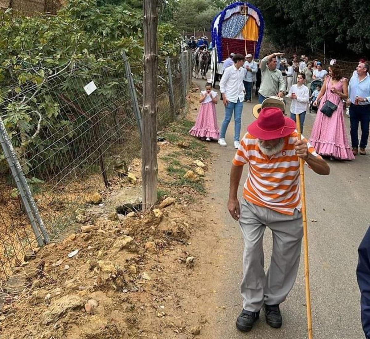 José 'el curita', minutos antes de perder la vida ayer en la romería de El Viso