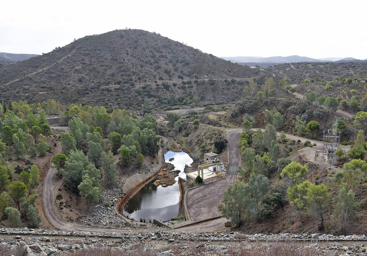 Imagen de parte del pantano de Zufre