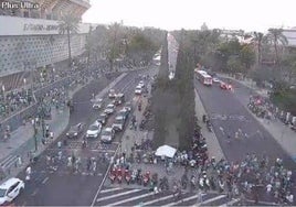 Sólo un 4% de los aficionados que acuden al estadio del Real Betis usa los autobuses de Tussam