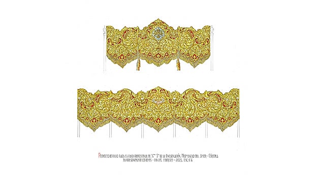 Proyecto de palio de Sánchez de los Reyes para Córdoba